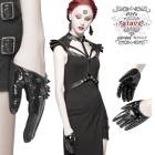 glareshop グレアショップ「M/2XL」Zt046-WA■ゴスロリ ゴシック 黒スタッド装飾 ショート グローブ レディース | ゴスロリ ゴシック パンク ロック ファッション スチームパン
