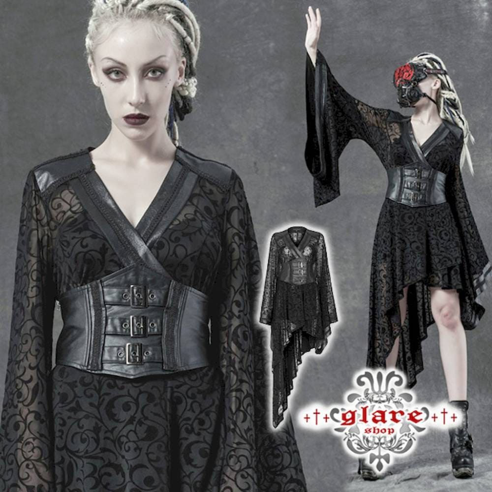 glareshop ���쥢����åס�S/L/2XL��TX878-B���¥��������� ���㥬���� �������롼 �������ȥ꡼ �ȥåץ� ���륻�å� ���ԡ��� �� ��ǥ����� | �������奢��� V�� �����ץ� ���ơ��� ���� �� [PUNK RAVE] Gothic Transparant Jacquard Asymmetrical Kimono