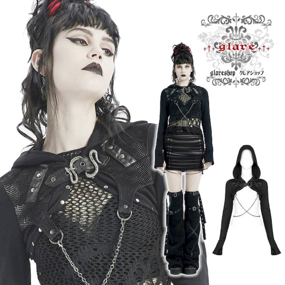 glareshop 쥢åסXS-4XLJX745-Bѥ ադ 㥱å 硼Ⱦ ˥å ط ͡եХå  ֥å ǥ |  Ǻ Ū ѡ   å V ⡼ɷ  [PUNK RAVE] Punk Woven Short Coat