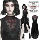 glareshop グレアショップ「S/L/2XL」WX623-B■ゴスロリ ゴシック ベルベット フィッシュテール ドレス ワンピース 黒 レディース | ゴスロリ ゴシック ヴィジュアル系 V系 