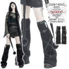 glareshop グレアショップ「S/L/2XL」ZF019-B■ゴスロリ ゴシック ボア レッグウォーマー 黒 レディース | ゴスロリ ゴシック パンク ロック ファッション スチームパンク ヴ