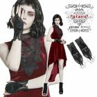 glareshop グレアショップ「S/L/2XL」Zt063-B■ゴスロリ ゴシックエレガントレースグローブ フィンガーレスグローブ 手袋 黒 レディース | ゴスロリ ゴシック ファッション パー