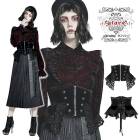 glareshop グレアショップ「S/L/2XL」KX442-B■ゴスロリ コルセットベスト ゴージャス レースアップ  黒 ブラック レディース | ゴスロリ ゴシック ファッション ヴィジュアル