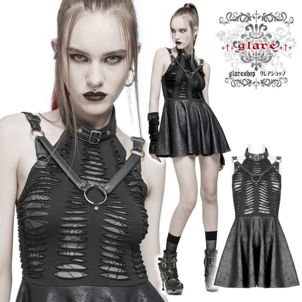 glareshop ���쥢����åס�S/L/2XL��WX663-B���������� �ѥ� ���᡼���ù� ������� ���Ǻ� �ɥ쥹 �� ��ǥ����� | �ѥ� ���å� �ե��å���� ��������ѥ� �������奢��� V�� ���ơ��� ���� �� [PUNK RAVE] Goth cut dress