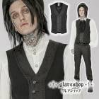 glareshop ���쥢����åס�M.S-M.5XL��KX486-B���������� �����å� ������ ���㥬���� ���Ǻ� �ڤ��ؤ� �٥��� �� ��� | �������� �����å� �ѥ� ���å� �ե��å���� ��������ѥ� �������奢��� V�� �⡼�ɷ� �����ץ� ���ơ��� ���� �� [PUNK RAVE]