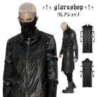 glareshop 쥢åסM.S-M.5XLJX812-Bѥ 2Way ȥ꡼ ᥿ åѡ ߥɥ or٥   | ѥ 奢 V ⡼ɷ ץ ơ   [PUNK RAVE] Punk personalized hollow out coat