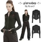 glareshop 쥢åסS/L/2XLJX804-Bå 㥱å 硼Ⱦ  ͻɽ ֥եʡ ط Ĺµ  ֥å ǥ | 奢 V ⡼ɷ ץ ơ   [PUNK RAVE] Fit knitted embroidered jacket