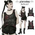 glareshop 쥢åסS/L/2XLKX497-R ѥ Ū դ  󥯥ȥå ȥåץ  ǥ |  å ѥ å եå ѥ 奢 V ⡼ɷ ץ ơ   [PUNK RAVE]
