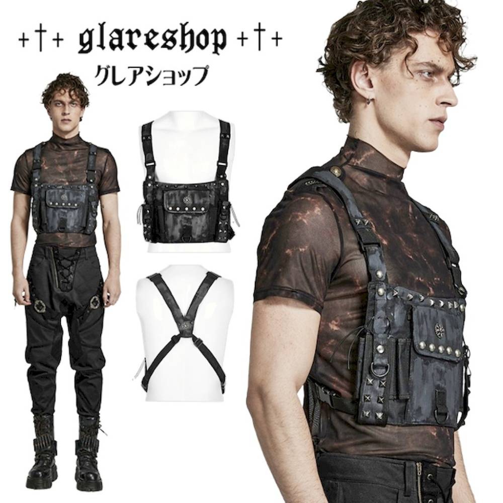 ������ڤ��glareshop ���쥢����åס�M.L/M.3XL��ZX067-man-B�������С��ѥ� ������ ������ �ʥ����� ���ȥ�å� �Хå� �Хå��ѥå� ���硼�ȥ٥��� �� ��� | �������奢��� V�� �����ץ�  [PUNK RAVE] Doomsday Backpack