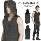 glareshop ���쥢����åס�M.M/M.XL/M.3XL��KX509-B���ѥ� ������ �ϥȥ��ܥ������ա����դ��٥��� �˥å� �Ρ����꡼�֥ѡ����� �� ��� | �������� �ե��å���� ������ ����Ū �����С��ѥ� �����ץ� ���ơ��� ���� �� [PUNK RAVE] Punk hooded vest