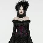 glareshop 쥢åסS/L/XL/3XL/5XLKX533-VI å 㥹ʥץ륻å ߹ ǥ |  奢 V ⡼ɷ ץ ơ   [PUNK RAVE] Gorgeous Goth style printing Corset