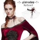 glareshop ���쥢����åס�F��Zn073-R�������å� ���٤ʥ졼�� �ӡ����ե� ���쥬��Ȥʥ�������ڥ����� ���硼���� �֡߹� ��ǥ����� | ����� �������奢��� V�� �⡼�ɷ� [PUNK RAVE] Gothic Exquisite Lace Blood Drop Pendant Choker