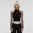 glareshop 쥢åסS/L/2XLKX447-Rѥ󥯥Ρ꡼֥ȥåץ ᡼ù ѥ ۥ륿ͥå ߥ  ֥åߥå ǥ | 奢 V ⡼ɷ   [PUNK RAVE] Daily hollowed out spider print vest