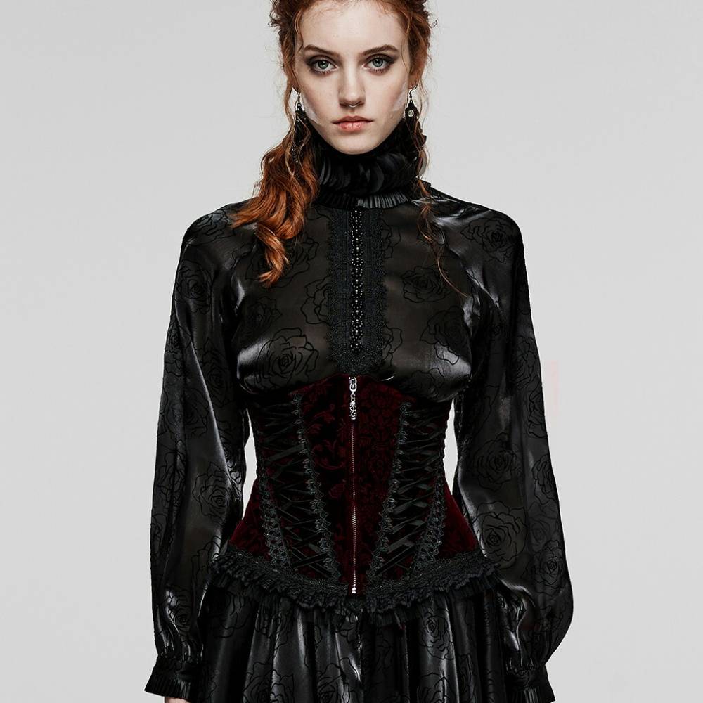 ������ڤ��glareshop ���쥢����åס�S/L/XL/3XL/5XL��KX533-R���������� �����å� �������㥹�ʥ������ץ����������륻�å� �֡߹� ��ǥ����� | ����� �������奢��� V�� �⡼�ɷ� �����ץ� ���ơ��� ���� �� [PUNK RAVE] Gorgeous Goth style printing Corset