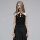 glareshop ���쥢����åס�S/L/2XL��KX542-B������ץ饷�륯�˥åȽŤ���������ߥ����� �� ��ǥ����� | ����� �������奢��� V�� �⡼�ɷ� �����ץ� ���ơ��� ���� �� [PUNK RAVE] Chinese Style Water-drop Hollow Camisole