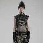 glareshop 쥢åסM.S-M.5XLKX544-Bѥ 롼 å Ǻ ٥   | ѥ󥯥å Ū Сѥ ߥ꥿꡼  ץ ơ   [PUNK RAVE] Gothic Punk See-Through Mesh Spliced Vest Top