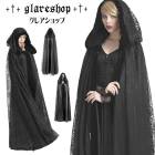 glareshop 쥢åסFJX259-Bå ޥ 󥰾 2Way ٥٥å С֥졼 աե  ǥ |  | 奢 V ץ ơ   [PUNK RAVE] Gothic flower pattern velvet fabric big cape