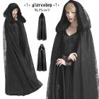 glareshop ���쥢����åס�F��JX259-B�������å� �ޥ�� ���󥰾� 2Way �����٥�٥å� ��С����֥�졼�� �ա����ե����� �� ��ǥ����� | ��� |����� �������奢��� V�� �����ץ� ���ơ��� ���� �� [PUNK RAVE] Gothic flower pattern velvet fabric big cape