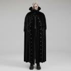 glareshop 쥢åסM.FJX901-Bå ե 󥰾 եդɥ顼٥٥åޥ  ֥å  |  |奢 V ץ ơ   [PUNK RAVE] Retro Gothic Ornate Velvet Plush Splicing Long Cloak