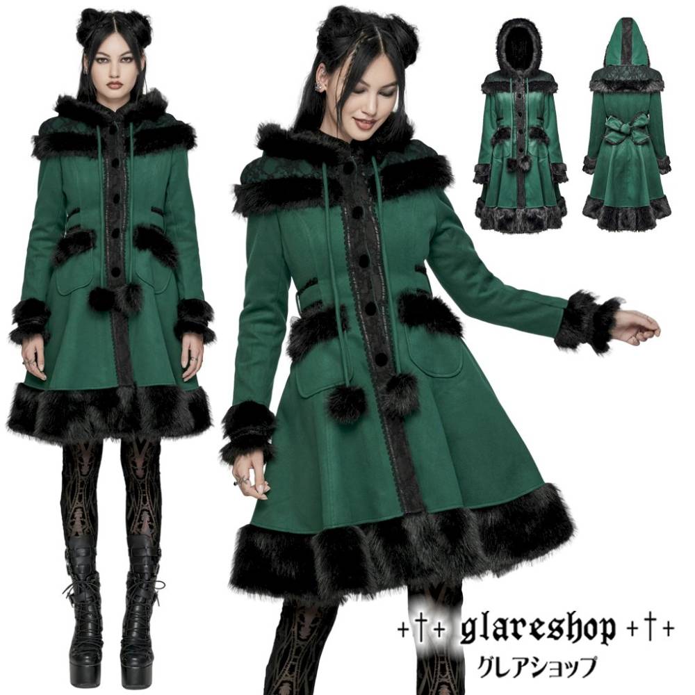 glareshop 쥢åסXS-5XLJX108-N  ߥɥ ȥ硼ադ륳 졼 ܥդ å ߥ ꡼ ǥ |  ⡼ɷ ꥹޥ   [PUNK RAVE] Retro shawl hooded coat