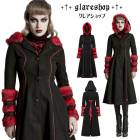 glareshop 쥢åסS-5XLJX123-R  󥰾 å ʥѿȥ  å ǥ |  å եå 奢 V ⡼ɷ ץ ơ   [PUNK RAVE] Gothic Two Wear Fur Coat