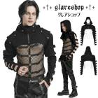 glareshop 쥢åסM.S-M.5XLJX914-Bѥ󥯥ադ㥱å 硼Ⱦ  ֥å  | եå 奢 V ץ ơ   [PUNK RAVE] Punk short jacket
