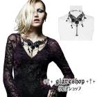 glareshop ���쥢����åס�F��Zn042-B���������� �����å��ե��ɽ��ͥå��쥹 �� ��ǥ����� | ����� �������奢��� V�� �⡼�ɷ� �����ץ� ���ơ��� ���� �� [PUNK RAVE] Gothic Flower Teardrop Beading & Embroidery Necklace
