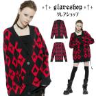 glareshop 쥢åסS/L/2XLJX654-R å ᡼ùϡȡХե饤 ˥åȥǥ  ǥ | 奢  ꡼   [PUNK RAVE] Original diomond weaving coat