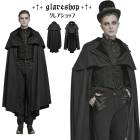 glareshop 쥢åסM.S-M.5XLJX985-Bȥåʥȥޥȥ󥰥㥱å  ֥å  | եå 奢 V ץ ơ   [PUNK RAVE] Retro goth cloak-jacket