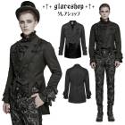 ������ڤ��glareshop ���쥢����åס�M.S-M.5XL��JX983-B�������å��������㥹�ɥ쥹������ �ߥɥ�� �� �֥�å� ��� | ��������ե��å���� �������奢��� V�� �����ץ� ���ơ��� ���� �� [PUNK RAVE] Goth Gorgeous Dress Coat