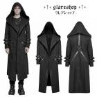 ������ڤ��glareshop ���쥢����åס�M.S-M.5XL��JX989-B�������å� �ѥ� ���ȥ꡼�� �ա����դ� ���� ������ ���� �� �֥�å� ��� | �������奢��� V�� �����ץ� ���ơ��� ���� �� [PUNK RAVE] Punk Street Hooded Long Coat