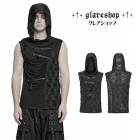 glareshop ���쥢����åס�M.M/M.XL/M.3XL��KX662-B���ѥ󥯥������ȥ꡼�ѥå�����ա����դ��٥��� �Ρ����꡼�֥ѡ����� �� �֥�å� ��� | �������� ������ ����Ū �����С��ѥ� ���ơ��� ���� �� [PUNK RAVE] Punk asymmetrical splicing hooded Vest