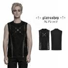 ������ڤ��glareshop ���쥢����åס�M.M/M.XL/M.3XL��KX663-B�������å��ѥ󥯥�å��奫�åȥ����ȥ٥��� �� �֥�å� ��� | ������ ����Ū �����С��ѥ� �����ץ� ���ơ��� ���� �� [PUNK RAVE] Punk Mesh Cutout Vest Top