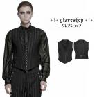 glareshop ���쥢����åס�M.S-M.5XL��KX678-B����ȥ������å���������ѥ󥯥��ȥ饤�ץ٥��� ���硼�Ⱦ� �� �֥�å� ��� | �������� �ե��å���� �������奢��� V�� �����ץ� ���� �� [PUNK RAVE] STeamPunkVest