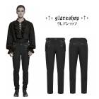 ������ڤ��glareshop ���쥢����åס�M.S-M.5XL��PX807-B�������å���ȥ��Хå��뵳�γ��»Υ��ܥ� �� �֥�å� ��� | �������� �����å� �ե��å���� �������奢��� V�� �⡼�ɷ� �����ץ� ���ơ��� ���� �� [PUNK RAVE] Goth gentleman's trousers