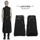 glareshop ���쥢����åס�M.S-M.5XL��SX633-B���ѥ�2Way�������ȥ꡼�������� �� �֥�å� ��� | ��������ѥ� �������奢��� V�� �⡼�ɷ� �����ץ� ���ơ��� ���� �� [PUNK RAVE] Punk versatile skirt
