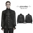 glareshop ���쥢����åס�M.S-M.5XL��TXA371-B����ȥ������å�����ޥ饹�ƥ������㡼�ɥѡ��ƥ�������� �� �֥�å� ��� | �������� �������奢��� V�� ���ơ��� ���� �� [PUNK RAVE] Retro Gothic Glamorous Textured Party Shirt