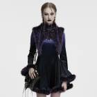 glareshop グレアショップ「S/L/2XL」JX995-VI■ゴシックグラデーションファーデビルショール ポレロ 黒×紫 レディース | ヴィジュアル系 V系 モード系 コスプレ ステージ 衣