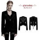 glareshop ���쥢����åס�XS-4XL��JX996-B�������å� �Хåȥإ� ������ơ��� �٥�٥å�Ĺµ���㥱�å� ���硼�Ⱦ� �� �֥�å� ��ǥ����� | ����� �������奢��� V�� �⡼�ɷ� �����ץ� ���ơ��� ���� �� [PUNK RAVE] Goth Bat Bottom Waist Jacket