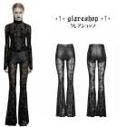 glareshop ���쥢����åס�XS-4XL��PX819-B�������å� ������ �ե��å��� �ɽ� ���󥰥ե쥢�ѥ�� �� �֥�å� ��ǥ����� | �������� �����å� �������奢��� V�� �⡼�ɷ� �����ץ� ���ơ��� ���� �� [PUNK RAVE] Cross flocking embroidered flare pants