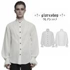 glareshop ���쥢����åס�M.S-M.5XL��TXA373-W�������å� ������ơ��� �졼�� ���ץ饤���� ����� �� �ۥ磻�� ��� | �������� �������奢��� V�� �⡼�ɷ� �����ץ� ���ơ��� ���� �� [PUNK RAVE] Gothic Vintage Lace Splicing Shirt