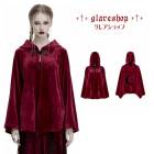 glareshop 쥢åסFJX993-Rå ٥٥å ࡼ ադץ 硼Ⱦ ݥ  å ǥ |  | ǲİ  奢 Ū   [PUNK RAVE] Dark Gothic Velvet Moon Hooded Cape Coat