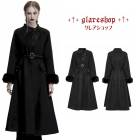 glareshop ���쥢����åס�S/L/2XL��JX999-B�������å� ��ȥ� �Хå���٥�� ���󥰥ե��������� �� �֥�å� ��ǥ����� | �������奢��� V�� �⡼�ɷ� �����ץ� ���ơ��� ���� �� [PUNK RAVE] Gothic fur coat