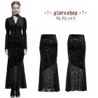 glareshop ���쥢����åס�XS-4XL��SX634-B�������å����쥬��ȥ٥�٥åȥ졼���������ȥ꡼�ե��å���ơ��륹������ �� �֥�å� ��ǥ����� | ��ͥ������ ���å� ����� ���� �� [PUNK RAVE] Gothic Elegant Velvet Lace Asymmetrical Fishtail Skirt
