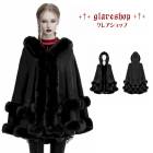 glareshop 쥢åסFJX991-Båȥադեޥ 硼Ⱦ  ֥å ǥ |  | ǲİ  奢 Ū   [PUNK RAVE] Gothic fur cloak