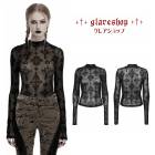glareshop ���쥢����åס�S/L/2XL��TXA389-DB�������å��������ե��å��󥰥�å�����󥰥��꡼�֥���� ���åȥ��� �� ��ǥ����� | �������奢��� V�� �⡼�ɷ� �����ץ� ���ơ��� ���� �� [PUNK RAVE] Gothic Cross Flocking Mesh Long Sleeve Shirt