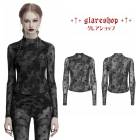 glareshop ���쥢����åס�S/L/2XL��TXA392-GY�������å����������ͥ٥�٥å�ĹµT����� ���åȥ��� ���졼 ��ǥ����� | �������奢��� V�� �⡼�ɷ� ���� �� [PUNK RAVE] Gothic Crescent Hollowed Velvet Long Sleeve T-Shirt