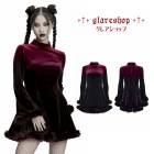 glareshop ���쥢����åס�S/L/2XL��WX976-R�������å��٥�٥åȥ���ǡ������ߥ˥ɥ쥹 �֡߹� ��ǥ����� | �������奢��� V�� ���ơ��� ���� �� [PUNK RAVE] Gothic Velvet Gradient Mini Dress