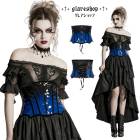 glareshop ���쥢����åס�S/L/2XL��KX633-K�������å��ѥƥ�ȥ쥶�����륻�å� �ե��å��쥶�� �֥�å�|�֥롼 ��ǥ����� | �������奢��� V�� �����ץ� ���ơ��� ���� �� [PUNK RAVE] Goth patent leather corset