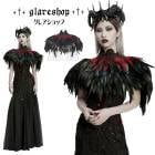 glareshop ���쥢����åס�F��JXA024-R�������å��������㥹��С����֥�졼���ե��������硼�� ������ ��ǥ����� | �ǲİ��� ����� �������奢��� ����Ū ���� �� [PUNK RAVE] Gothic Gorgeous Reversible Lace Feather Shawl
